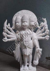 Panchmukhi Hanuman Marble Statue