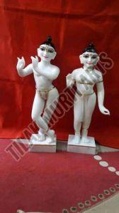 lord iskon radha krishna marble statue