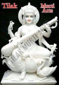 Saraswati Marble Statue