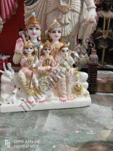 shiv pariva marble statue