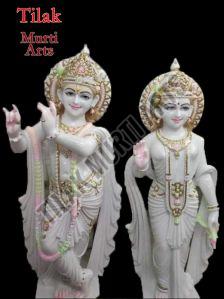 Radha Krishna Marble Statue