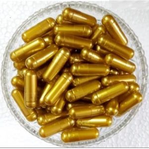 Golden Empty Hard Gelatin Capsules