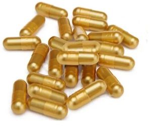 Golden Empty Hard Gelatin Capsules