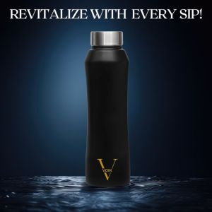 Voik Black Screw Water Bottle