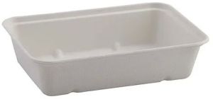 500 ml Bagasse Disposable Rectangular Container