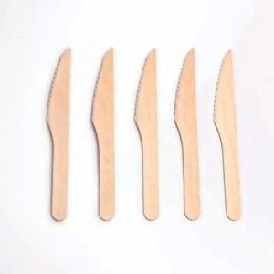 Disposable wooden knife