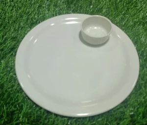 12.5 Inch Melamine Dinner Plate Bowl Set