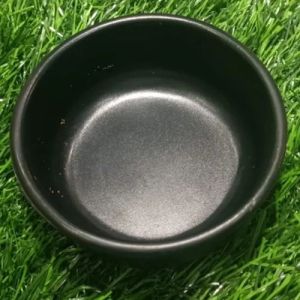 200ml Melamine Black Serving Bowl