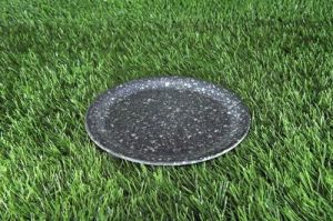Melamine Black Printed Dinner Plate
