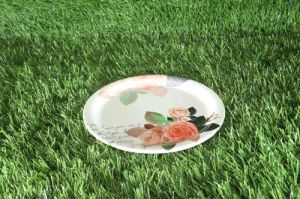 Melamine Multicolor Floral Printed Dinner Plate