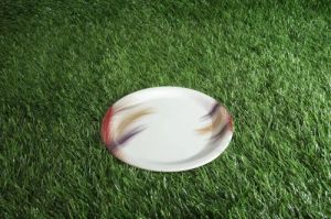 Melamine Feather Printed Dinner Plate