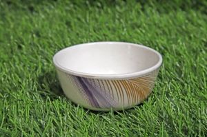 Melamine Feather Printed Plate Set