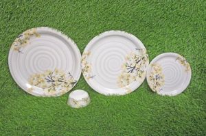 Melamine Spiral Printed Plate Set