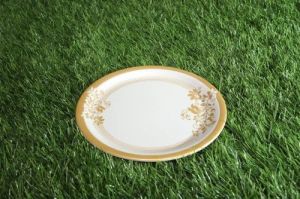 Melamine Golden Ring Printed Plate Set