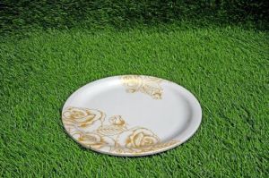 Melamine Golden Flower Printed Plate Set