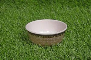Melamine Yellow Printed Plate Set