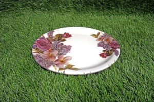 Melamine Multicolor Floral Printed Plate Set