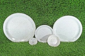 Melamine Marble Printed Plate Set