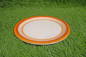 Melamine Orange Ring Printed Plate Set