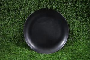 Melamine Matt Black Dinner Plate Set