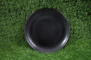 Melamine Matt Black Dinner Plate Set