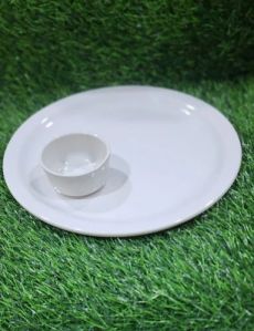 12.5 Inch Melamine Dinner Plate Bowl Set