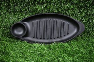 Melamine Black Chilla Platter