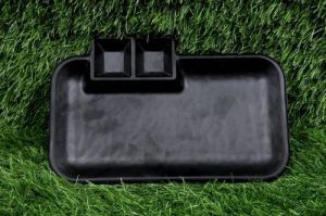 Melamine Black Double Deep Platter