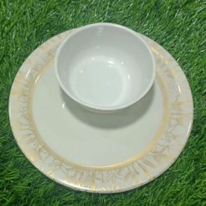 Melamine Printed Dinner Plate Bowl Set