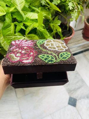 Handmade Beaded Jewellery Box