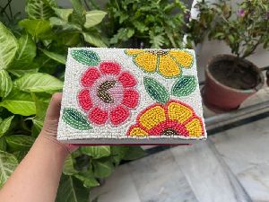 Handmade Beaded Jewellery Box