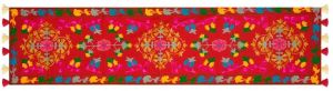 Red floral Handmade Wool Threadwork suzani Wall Hanging