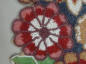 Handmade Wildflowers Pastel Theme Beaded Table Runner