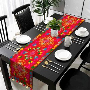 Red floral Handmade Wool Threadwork suzani Wall Hanging