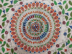 Handmade Nakshi Kantha Mandala Vintage Decor Tapestry Wall Hanging
