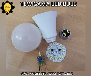 18w gama dob led bulb material