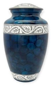 Aluminium Blue Cremation Urns