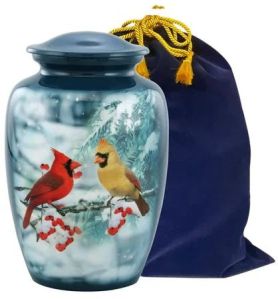 Birds Pair Cremation Urns