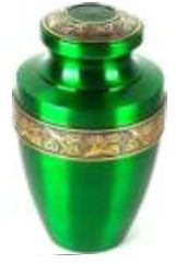 Ceramic Green Cremation Urns