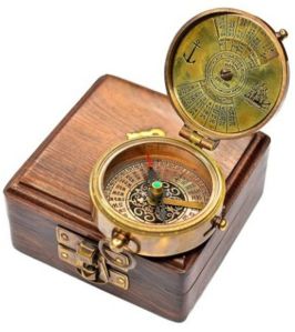 Compass with Rosewood Box