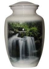 Forest Waterfall Cremation Urns