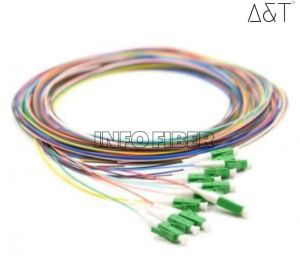 12 Color 1.5mtr LC/APC Fiber Optic Pigtail