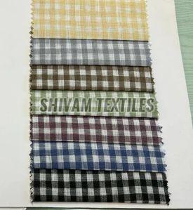 Linen Check Shirting Fabric