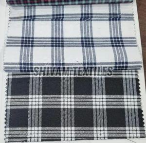 Pure Cotton Check Shirting Fabric