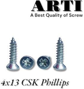 4x13 CSK Phillips /Flat Head Self Tapping Screw