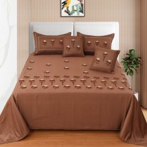 Embroidered Bed Sheets 5 pc Set