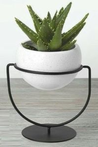 Round Iron Planter