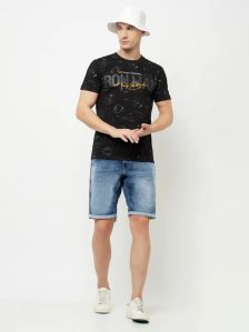 men denim shorts