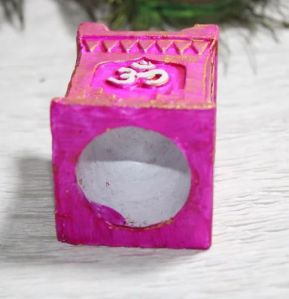 2 Inh Pink Clay Decorative Diya