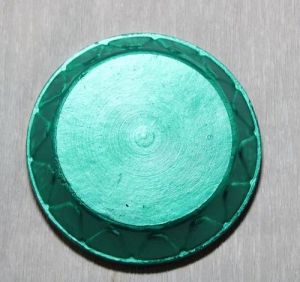 6 Inch Blue Green Decorative Clay Diya